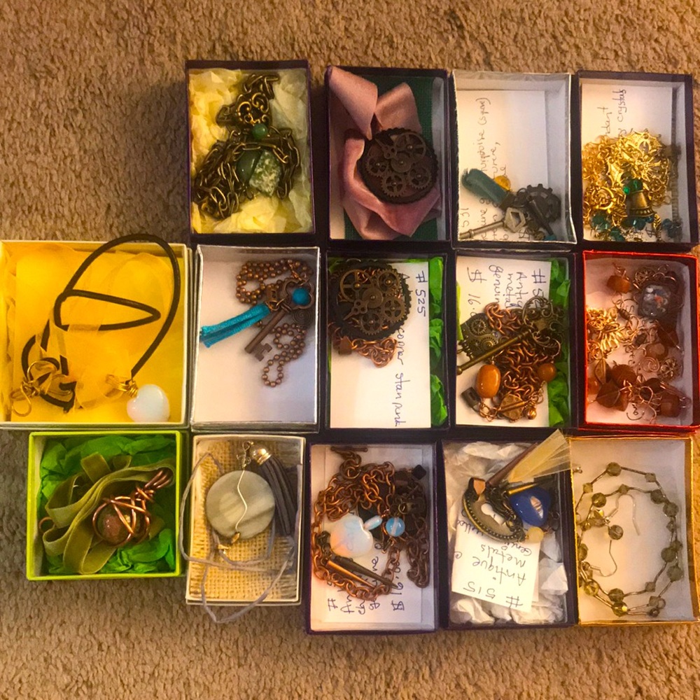 MASSIVE ESTATE SALE STEAMPUNK Necklaces Jewelry LOT!